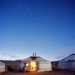 Mongolia Ger Star Trails