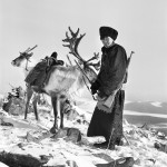 Tsaatan Man with Reindeer