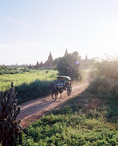 The area immediately surrounding the Shwesandaw Paya (Pagoda) in Bagan, Myanmar.