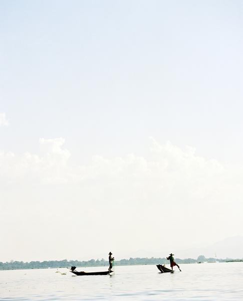 Fishermen on Inle Lake, Myanmar.