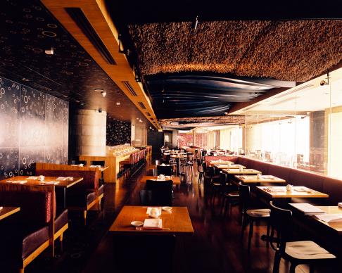 Famed restaurateur Nobu Matsuhisa's restaurant, Nobu, in the InterContinental hotel in Hong Kong.