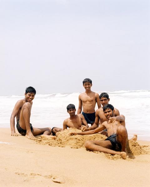 Not quite the Swedish bikini team on this Goa beach in India.
