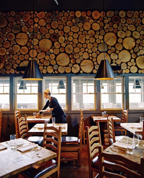 Earth restaurant, at the Hidden Pond Resort, near Kennebunkport, Maine. The restaurant’s motto is 