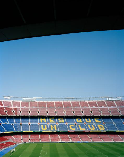Home to football (soccer in North America) powerhouse FC Barcelona, Camp Nou is a 99,000 seat stadium in Les Corts district of Barcelona. The stadium itself was built in 1957 after the club outgrew its previous digs, and the team itself traces its roots back to 1889.