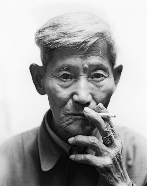 An elderly man in Xiamei Village, in China's Fujian Province.