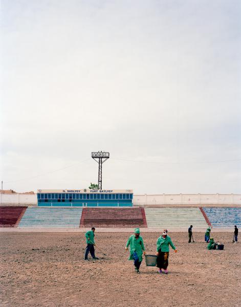 Stadium Çandebil Etrap in Ashgabat, Turkmenistan.