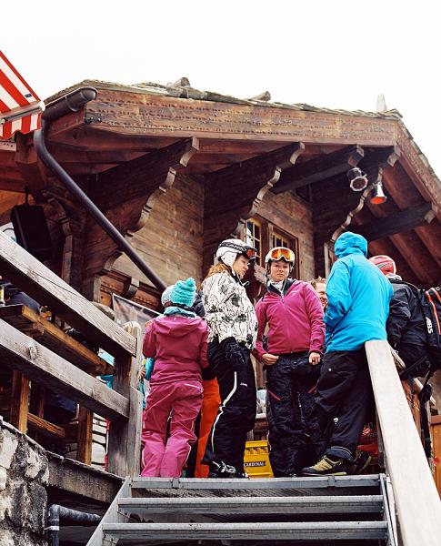 Hennu Stalle (in English, Chicken Coop), one of the biggest and most popular apres ski bars in Zermatt, owned by Norbi Julen.