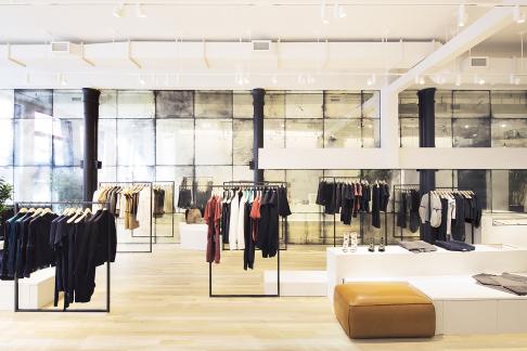The flagship store for fashion brand Maiyet at 16 Crosby Street, New York City.