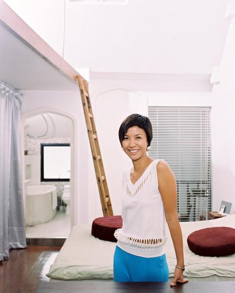 Star architect Delphine Yip at her home in Shanghai, China.